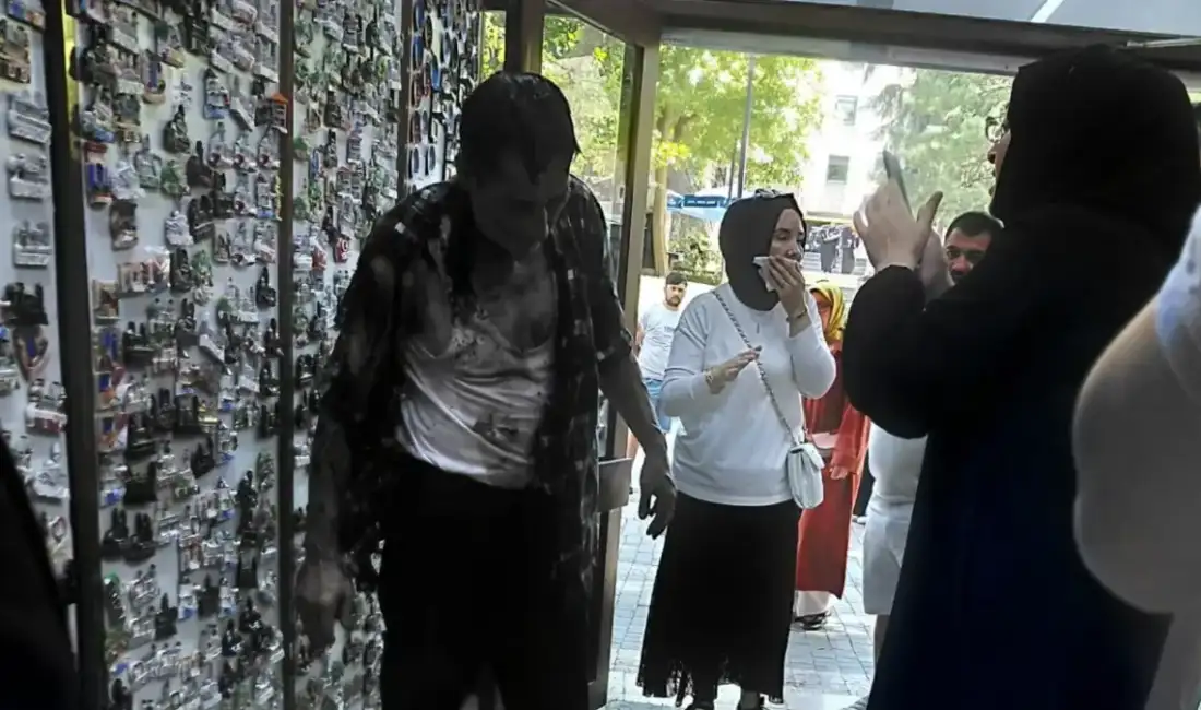 Bursa’da şok edici olay; Kimyasal madde bomba gibi patladı! Bursa Ulu Cami yakınındaki