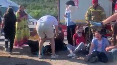 Bursa'da işçi servisi ile otomobilin
