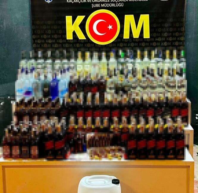 Bursa’da sahte alkol operasyonu! Bursa'da düzenlenen operasyonda 297