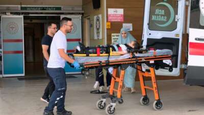 Bursa'nın İnegöl ilçesinde kamyonun çarptığı