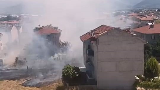 Bursa’daki yangında 20 dönüm tarım alanı zarar gördü Bursa'nın İnegöl ilçesinde çıkan