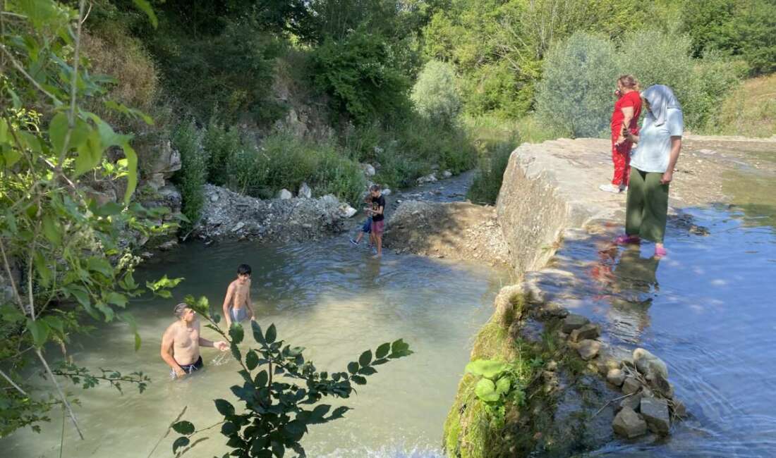 Atayurt Şelalesi doğal güzelliğiyle dikkat çekiyor Samsun'un Kavak ilçesine bağlı