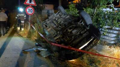 Bursa'nın İnegöl ilçesinde gece saatlerinde