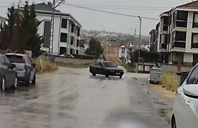 Bursa'nın İnegöl ilçesinde trafikte