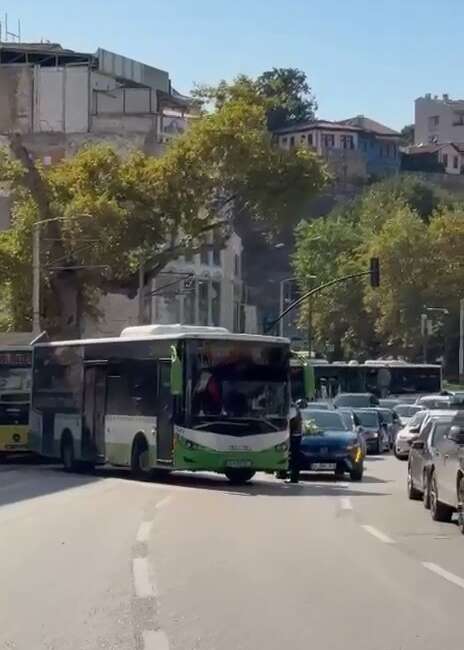 Bursa'da belediye otobüsü hattından