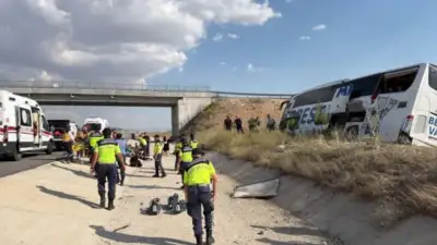 Ankara-Niğde Otoyolu’nda meydana gelen trafik