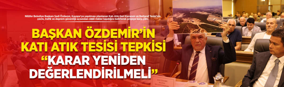 Nilüfer Belediye Başkanı Şadi Özdemir,