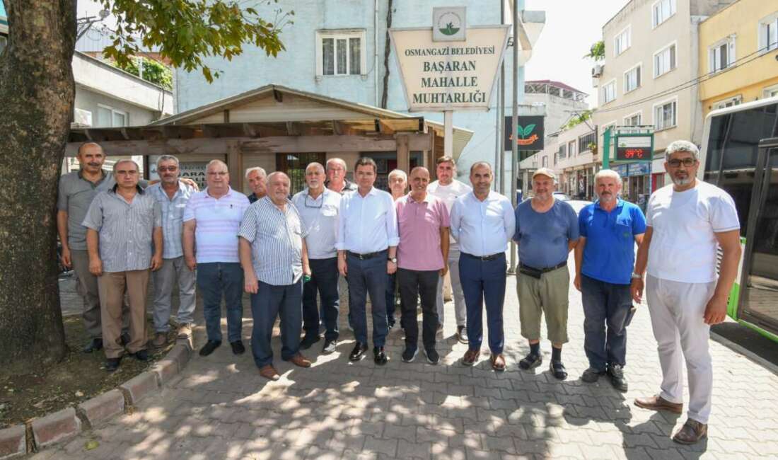 Başkan Aydın talep ve önerileri yerinde dinliyor, çözüm üretiyor Osmangazi Belediye Başkanı Erkan