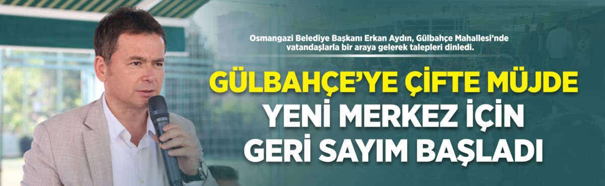 Osmangazi Belediye Başkanı Erkan Aydın,