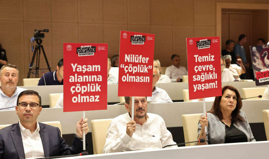 Nilüfer Belediye Meclisi’nde protesto; Katı atık tesisini istemiyoruz Nilüfer Belediyesi Temmuz ayı
