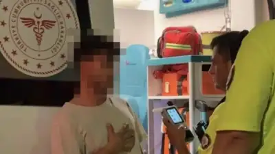 Kayseri'nin panelvan araçla virajı alamayarak