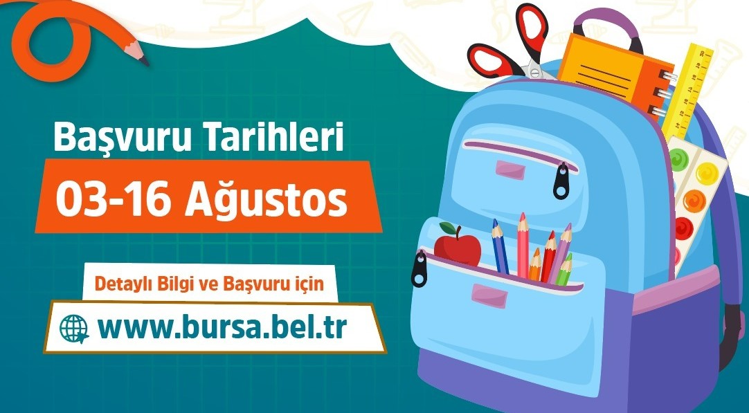Bursa’da öğrencilere kırtasiye desteği başvuruları başladı! Bursa Büyükşehir Belediyesi’nin