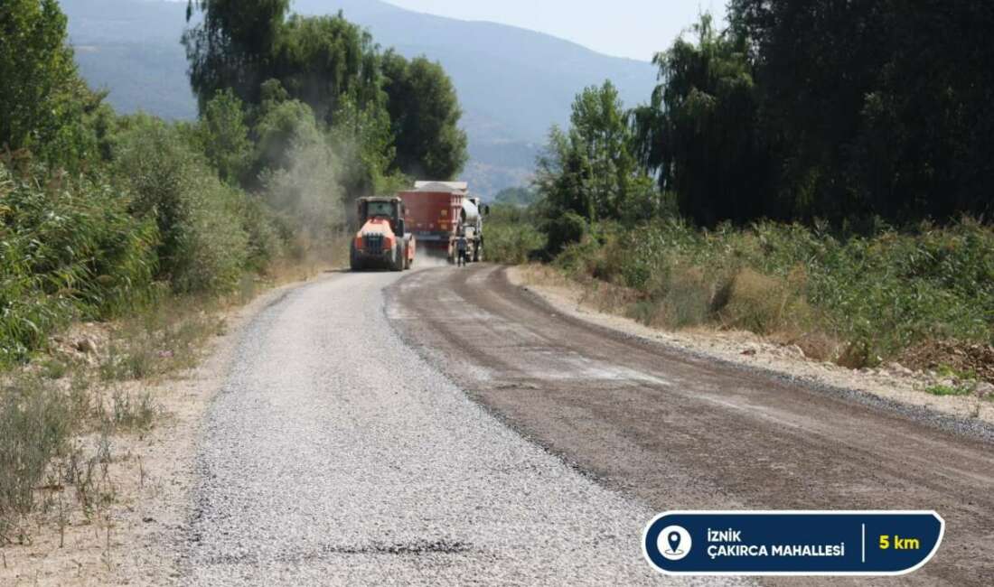 Gemlik, İznik, Orhaneli, Orhangazi ve Yenişehir’de yollar güzelleşiyor Bursa Büyükşehir Belediyesi,
