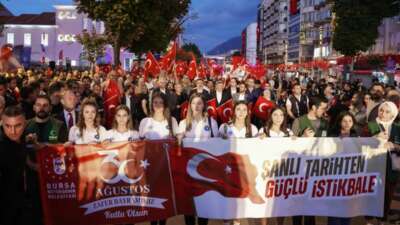 Bursa’da 30 Ağustos Zafer Bayramı’nın