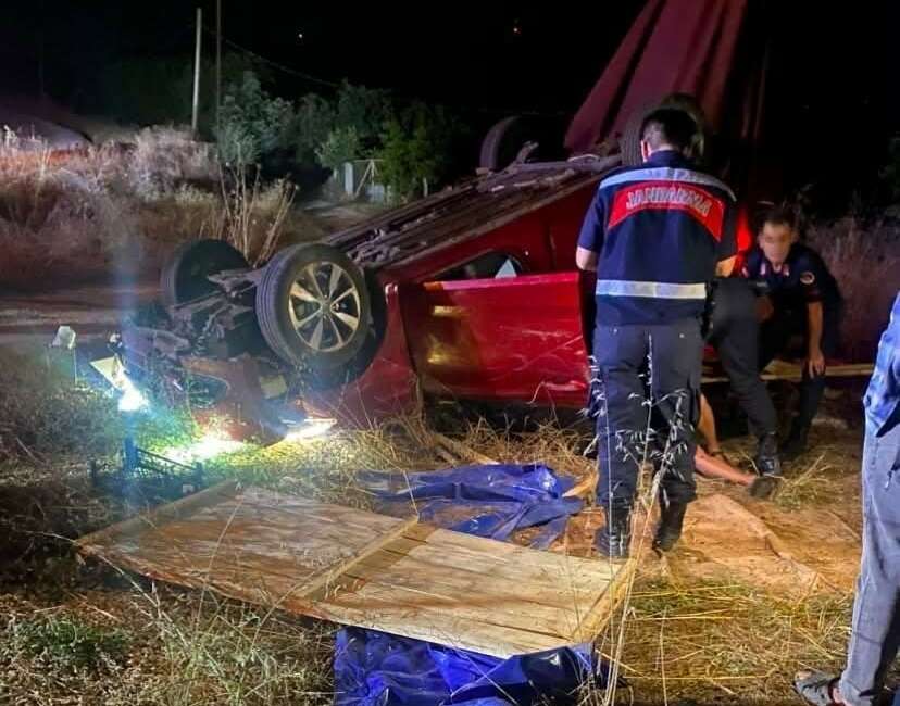 Bursa’da kontrolden çıkan araç şarampole uçtu! Bursa'nın İnegöl ilçesinde kontrolden