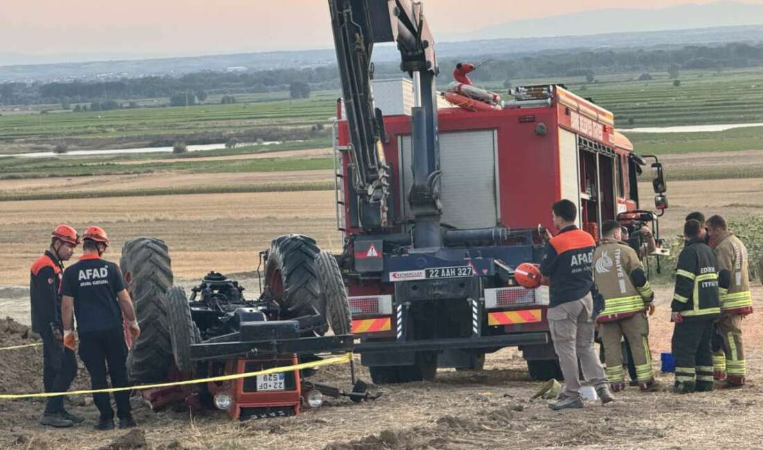 Edirne’nin Üyüklütatar köyünde devrilen