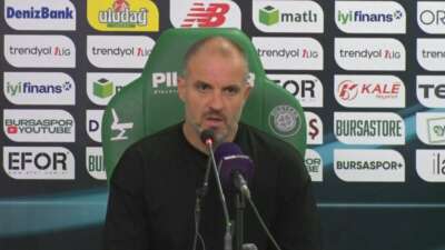Bursaspor Teknik Direktörü Mustafa Er,