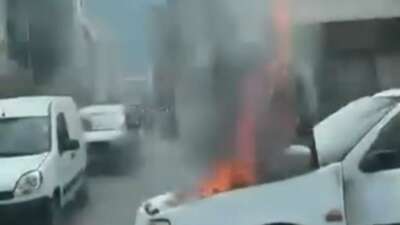 Bursa'da seyir halindeki otomobil, motor
