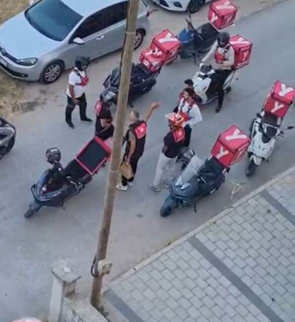 Bursa’da kuryeleri şaşkına çeviren olay! Bursa’nın Nilüfer ilçesinde öğle