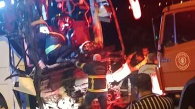 Gaziantep’te yolcu otobüsünün tırla çarpışması