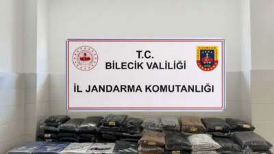 Bilecik’te yolcu otobüsünde 750 bin