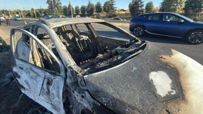 Eskişehir Çevre Yolu'nda bir otomobilde