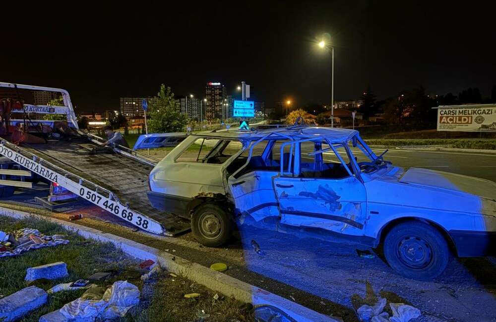 Kayseri'nin Melikgazi ilçesinde 2