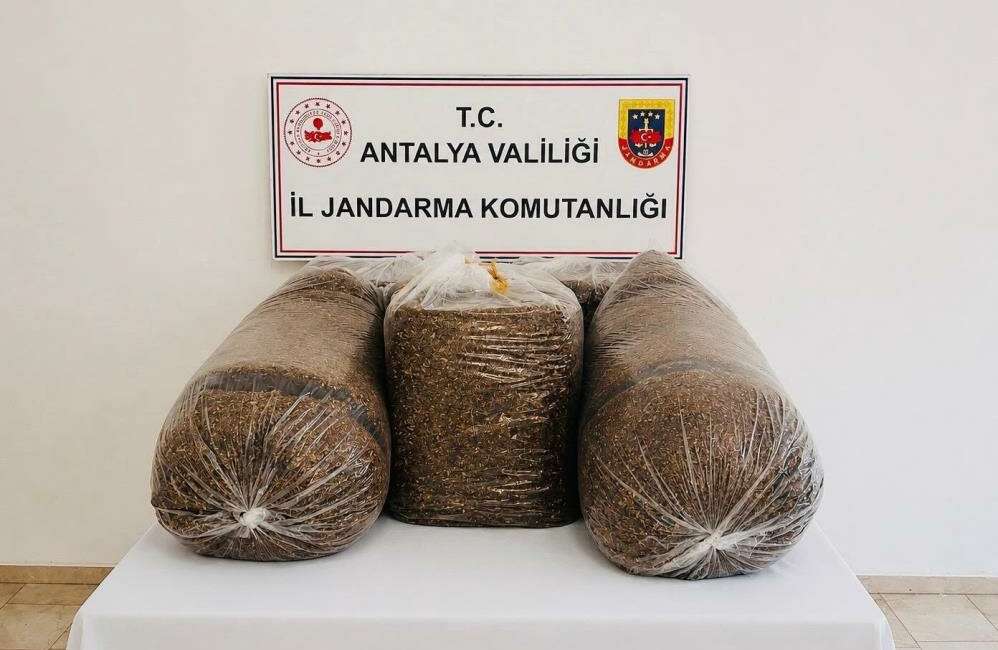 Kaçak tütün operasyonu Antalya'da jandarma ekiplerinin Aksu
