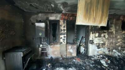 Balıkesir'in Altıeylül ilçesinde bir evin