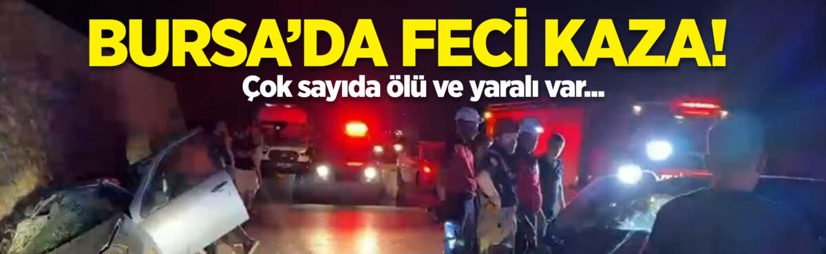 Bursa'nın İznik ilçesinde iki otomobilin