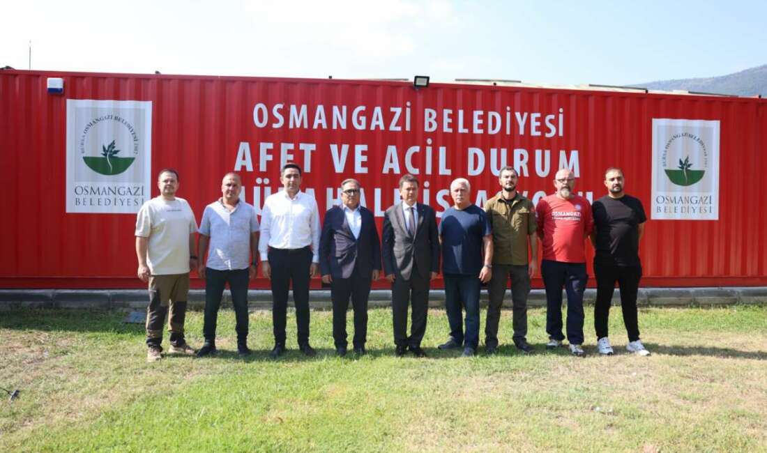 Osmangazi’de afetlere karşı teknolojik seferberlik; Başkan Aydın inceledi Osmangazi Belediye Başkanı Erkan