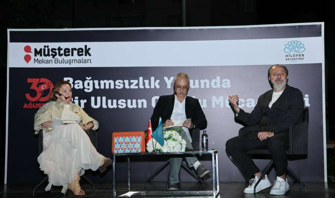 Nilüfer’de dikkat çeken söyleşi; Bir ulusun onurlu mücadelesi… Nilüfer Belediyesi’nin düzenlediği Müşterek