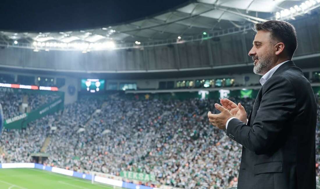 Bursaspor taraftarına otobüs ve dev ekran müjdesi Bursa Büyükşehir Belediyesi Başkan Vekili