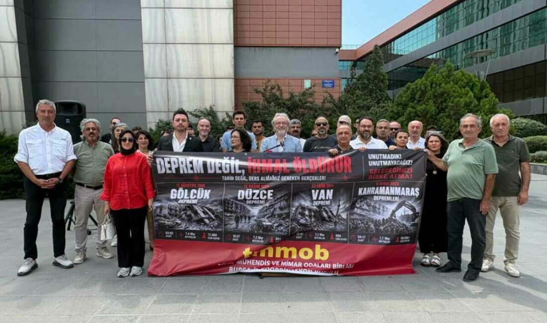 TMMOB Bursa’dan 17 Ağustos’ta kritik deprem çağrısı TMMOB Bursa İl Koordinasyon