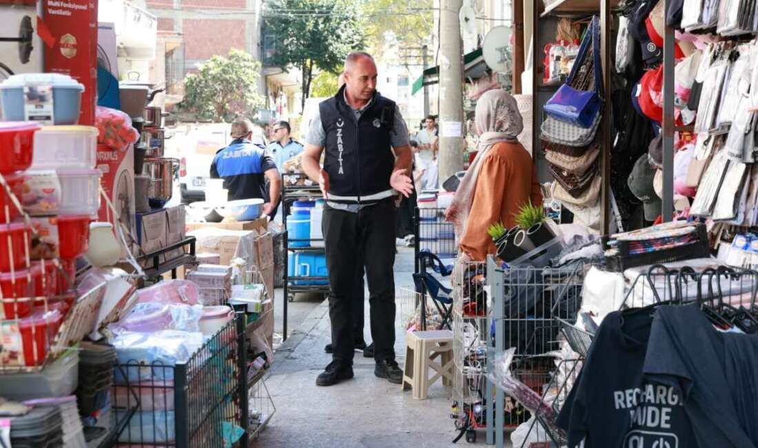 Bursa’da zabıta harekete geçti! Kaldırım işgal edenler affedilmedi Osmangazi Belediyesi Zabıta Müdürlüğü