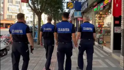 İnegöl Belediyesi Zabıta Müdürlüğü ekipleri,