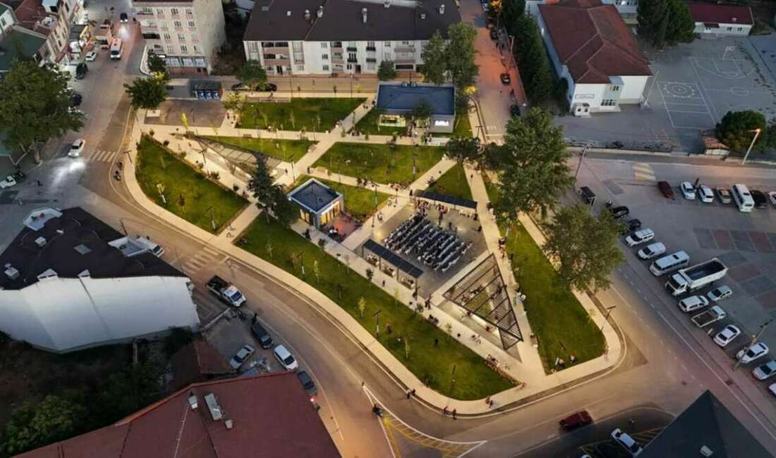 İşte İnegöl’ün yeni meydanı; İçinde neler var neler… İnegöl Belediyesi’nin Alanyurt köy