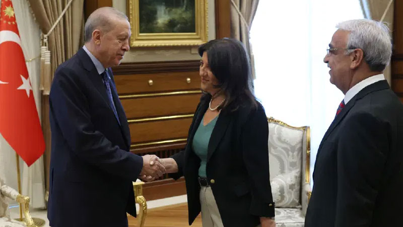 Cumhurbaşkanı Erdoğan DEM Parti heyeti ile görüştü Cumhurbaşkanı Recep Tayyip Erdoğan,