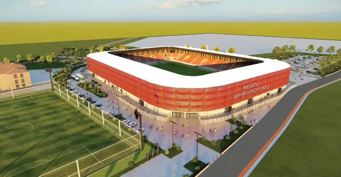 İnegöl’e 10 bin kişilik yeni stadyum; İmzalar atıldı…