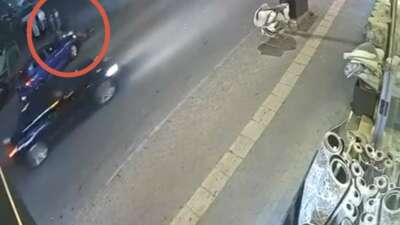 Yıldırım’da otomobil ile motosikletin çarpıştığı