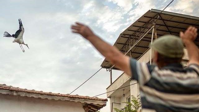 Yaren leyleğe duygusal veda Bursa'nın Karacabey ilçesine bağlı