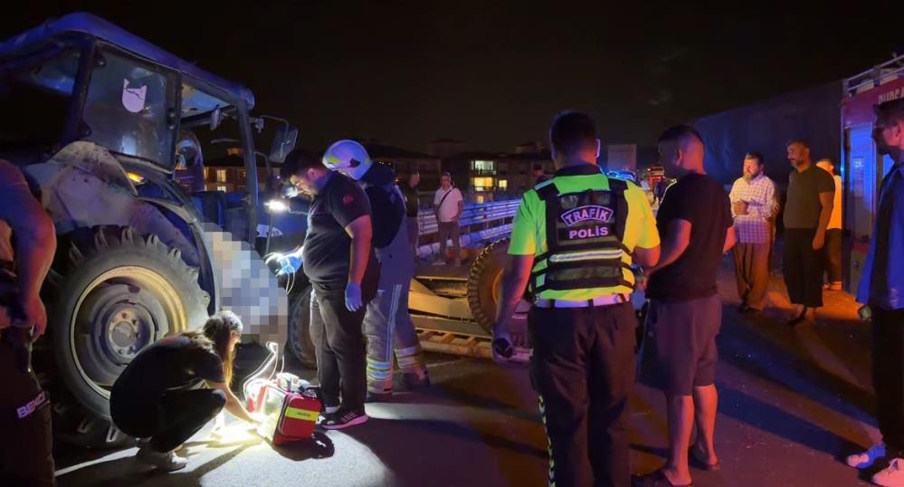 Bursa’da kahreden kaza; Belediye personeli olay yerinde hayatını kaybetti Bursa’nın İznik ilçesinde tırın, traktöre
