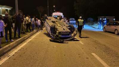 Bursa’nın İnegöl ilçesinde kamyonet ile