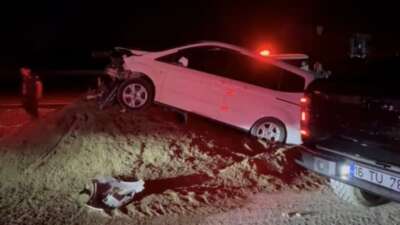 Bursa'da seyir halinde olan otomobil,