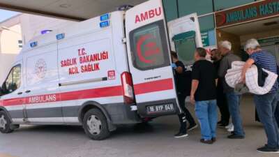 Bursa'nın İnegöl ilçesinde sobadan sızan