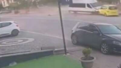 Kayseri’nin Develi ilçesinde yokuş aşağı
