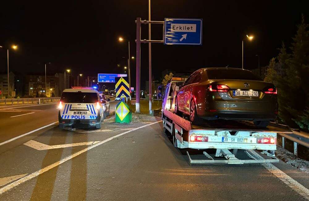 Alkollü sürücü polisten kaçtı, faturası ağır oldu! Kayseri’de polis ekiplerinin ‘dur’