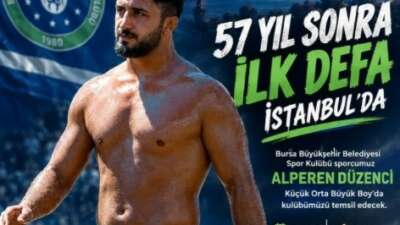 Bursa Büyükşehir Belediyespor güreşçisi Alperen