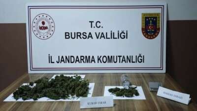 Bursa'nın İnegöl ilçesinde jandarma ekiplerince