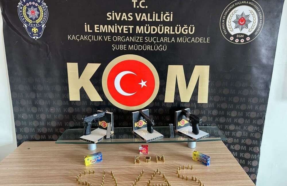 Bursa dahil 4 ilde kaçak silah operasyonu: 2 tutuklama Sivas merkezli 4 ilde